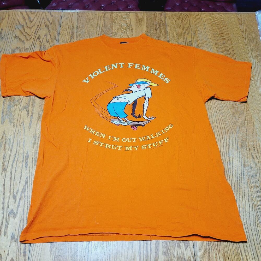 Vtg 1997 Violent Femmes XL T-Shirt Skateboard Single Stitch 90s Punk Alternative